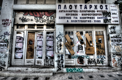 Alfabet Grafiti Griekenland Grieks