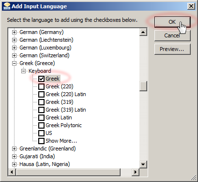 Grieks Toetsenbord instellen 6